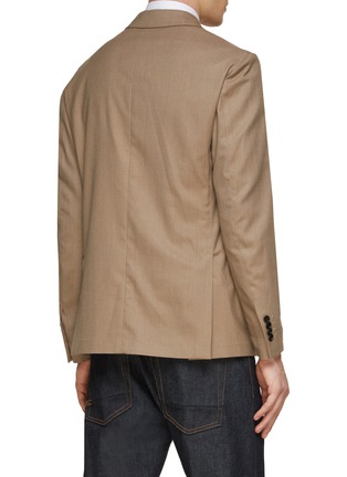 Back View - Click To Enlarge - LARDINI - NOTCH LAPEL UNLINED WATER REPELLENT PACKABLE EASY BLAZER