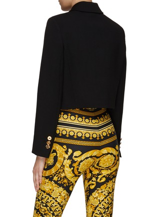 Back View - Click To Enlarge - VERSACE - CUTOUT DETAIL WOOL JACKET