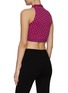 Back View - Click To Enlarge - VERSACE - Mock Neck Monogram Jacquard Knit Sleeveless Top