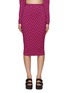 Main View - Click To Enlarge - VERSACE - JACQUARD CROPPED KNIT MIDI SKIRT