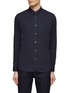 Main View - Click To Enlarge - OFFICINE GÉNÉRALE - ‘LIPP’ LONG SLEEVE REGULAR FIT SLIGHT ROUNDED COLLAR COTTON TWILL SHIRT