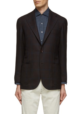 Main View - Click To Enlarge - RING JACKET - NOTCH LAPEL SINGLE BREASTED VIRGIN WOOL BLAZER