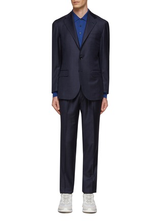 Main View - Click To Enlarge - RING JACKET - ZEGNA ELECTA PRIVATE LABEL NOTCH LAPEL SINGLE BREASTED BLAZER