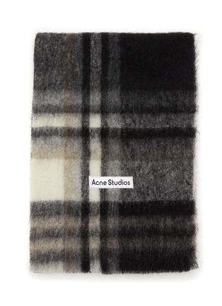 Main View - Click To Enlarge - ACNE STUDIOS - MOHAIR CHECKED SCARF