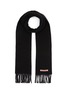 Main View - Click To Enlarge - ACNE STUDIOS - ‘Canada’ Fringed Wool Skinny Scarf