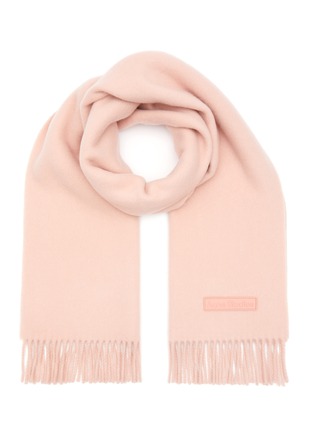 Main View - Click To Enlarge - ACNE STUDIOS - COMPACT HEAVY FRINGED WOOL SCARF