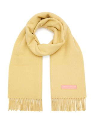 Main View - Click To Enlarge - ACNE STUDIOS - COMPACT HEAVY FRINGED WOOL SCARF