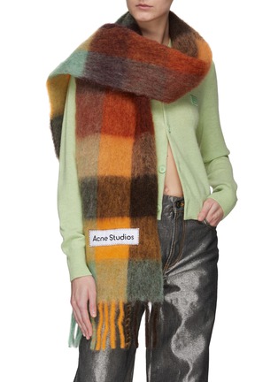 Figure View - Click To Enlarge - ACNE STUDIOS - CHECKED SCARF
