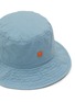 Detail View - Click To Enlarge - ACNE STUDIOS - LEATHER FACE PATCH FADE FACE ORGANIC COTTON BUCKET HAT