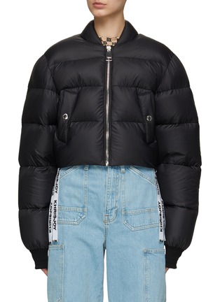Main View - Click To Enlarge - KHRISJOY - PUFF CROPPED BOMBER JACKET
