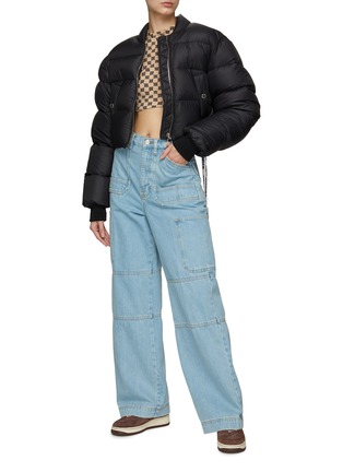 Figure View - Click To Enlarge - KHRISJOY - PUFF CROPPED BOMBER JACKET