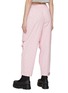 Back View - Click To Enlarge - ALEXANDER WANG - Adjustable Cuff All-Over Logo Print Nylon Track Pants