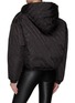 Back View - Click To Enlarge - ALEXANDER WANG - LOGO PRINT HOODED CROPPED PUFFER JACKET