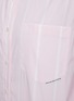  - ALEXANDER WANG - Chest Pocket Logo Tag Striped Cotton Shirt