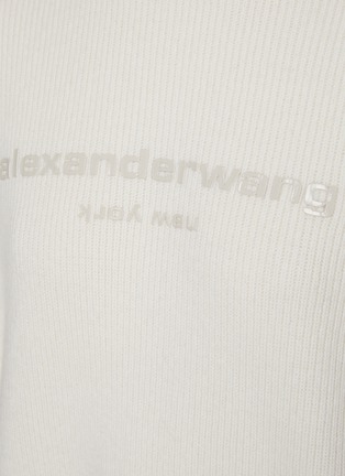  - ALEXANDER WANG - Logo Print Loose Fit Wool Knit Pullover