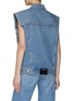 Back View - Click To Enlarge - ALEXANDER WANG - Oversized Washed Denim Vest