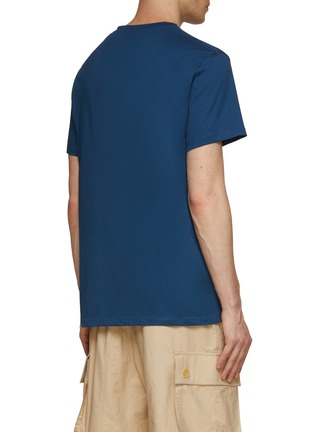 Back View - Click To Enlarge - LOEWE - Bicoloured Anagram Cotton Crewneck T-Shirt