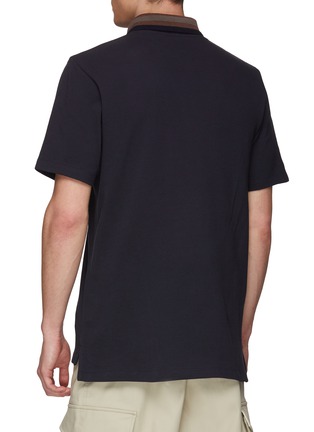 Back View - Click To Enlarge - LOEWE - ANAGRAM COTTON POLO SHORT