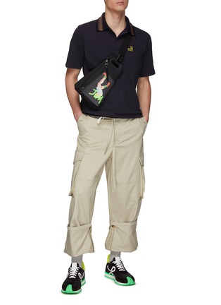 Figure View - Click To Enlarge - LOEWE - ANAGRAM COTTON POLO SHORT