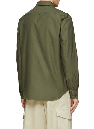 Back View - Click To Enlarge - LOEWE - ANAGRAM EMBROIDERED POCKET DETAIL COTTON BUTTON DOWN SHIRT