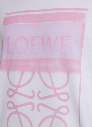  - LOEWE - Anagram Print Cotton Crewneck T-Shirt