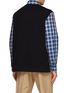 Back View - Click To Enlarge - LOEWE - FLEECE BACK CHECK COTTON SHIRT