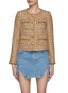Main View - Click To Enlarge - SELF-PORTRAIT - TINSEL POCKET DETAIL BOUCLE JACKET