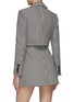 Back View - Click To Enlarge - SELF-PORTRAIT - CUTOUT DETAIL HOUNDSTOOTH MINI BLAZER DRESS