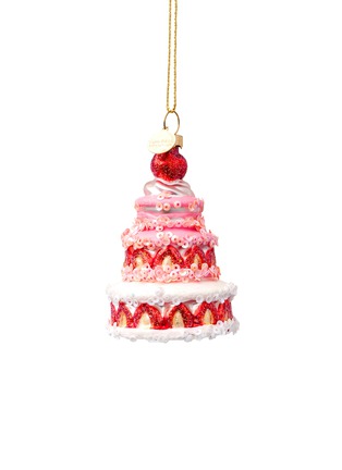 Main View - Click To Enlarge - VONDELS - Strawberry Cake Glass Ornament