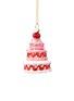 Main View - Click To Enlarge - VONDELS - Strawberry Cake Glass Ornament