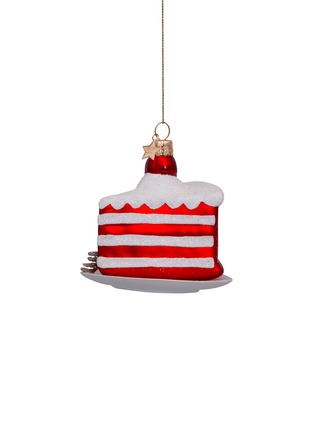 Main View - Click To Enlarge - VONDELS - Red Velvet Cake Glass Ornament