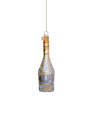 Main View - Click To Enlarge - VONDELS - TEXTURED RHINESTONE ADORNED CHAMPAGNE BOTTLE ORNAMENT — GOLD