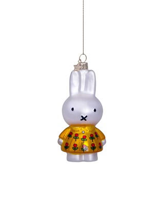 Main View - Click To Enlarge - VONDELS - MIFFY TULIP DRESS GLASS ORNAMENT — WHITE/YELLOW