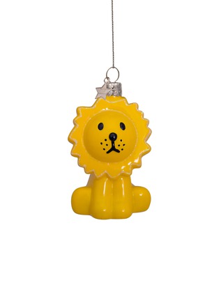 Main View - Click To Enlarge - VONDELS - LION GLASS ORNAMENT — YELLOW