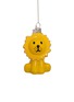 Main View - Click To Enlarge - VONDELS - LION GLASS ORNAMENT — YELLOW