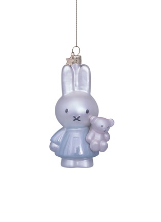 Main View - Click To Enlarge - VONDELS - MIFFY AND BORIS GLASS ORNAMENT — WHITE/BLUE