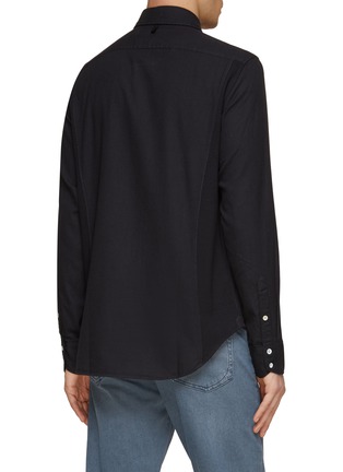 Back View - Click To Enlarge - RAG & BONE - ‘DOBBY PURSUIT 365’ LONG SLEEVE COTTON SHIRT