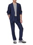 Figure View - Click To Enlarge - TOMORROWLAND - SINGLE BREASTED LIGHTWEIGHT CASUAL LINEN CHAMBRAY BLAZER