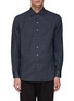 Main View - Click To Enlarge - TOMORROWLAND - ONE PIECE WIDE COLLAR FLANNEL COTTON SHIRT