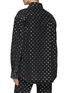 Back View - Click To Enlarge - ALEXANDER WANG - OVERSIZE ‘A’ LOGO RHINESTONE EMBELLISHED BUTTON UP SHIRT