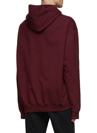 Back View - Click To Enlarge - MAISON MARGIELA - OVERSIZE INVERTED LOGO EMBROIDERED HOODIE