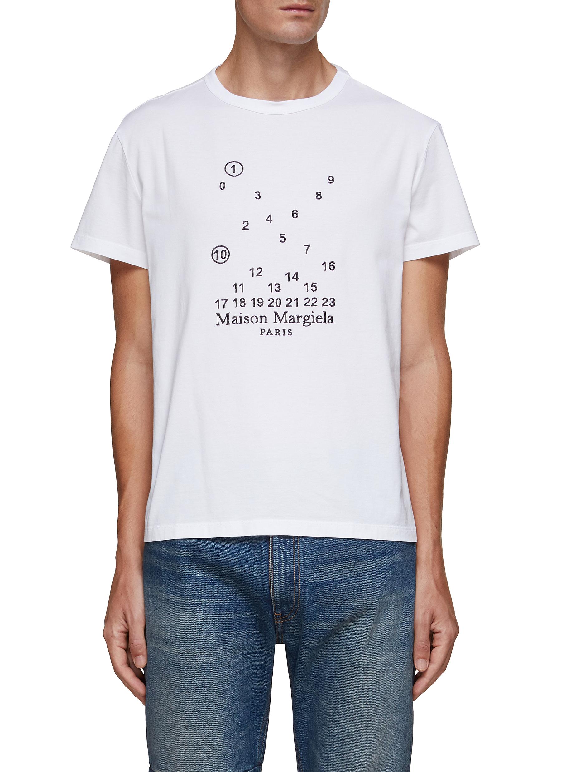 Ruïneren Betrokken tiener MAISON MARGIELA | Dispersed Number Logo Cotton Crewneck T-Shirt | Men |  Lane Crawford