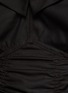  - MAISON MARGIELA - Shirred Waxed Cotton Strapless Bodysuit