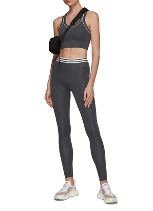 Figure View - Click To Enlarge - SPLITS59 - ‘BAILEY’ HIGH WAIST ACTIVE RIB KNIT 7/8 LEGGINGS