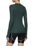 Back View - Click To Enlarge - SPLITS59 - ‘LOUISE’ LONG SLEEVE FITTED RIBBED TOP