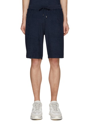 Main View - Click To Enlarge - SUNSPEL - DRAWSTRING LIGHTWEIGHT COTTON TOWELLING SHORTS