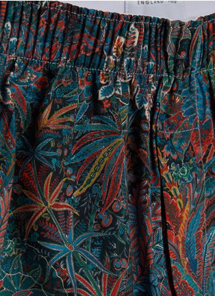 Detail View - Click To Enlarge - SUNSPEL - Tropical Plant Print Cotton Boxers