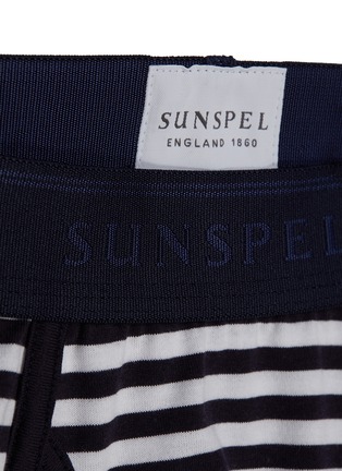 Detail View - Click To Enlarge - SUNSPEL - Striped Cotton Boxer Briefs