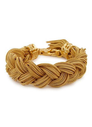 Main View - Click To Enlarge - EMANUELE BICOCCHI - 24K GOLD PLATED STERLING SILVER HEAVY BRAIDED BRACELET