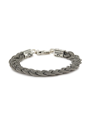 Main View - Click To Enlarge - EMANUELE BICOCCHI - STERLING SILVER THIN BRAIDED BRACELET